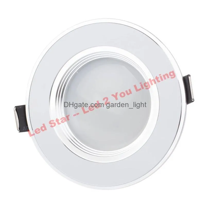 3 Colors in 1 LED Downlights Changeable Ceiling Recessed Lamps AC 110 240V 3W 12W Drop Shipping Available