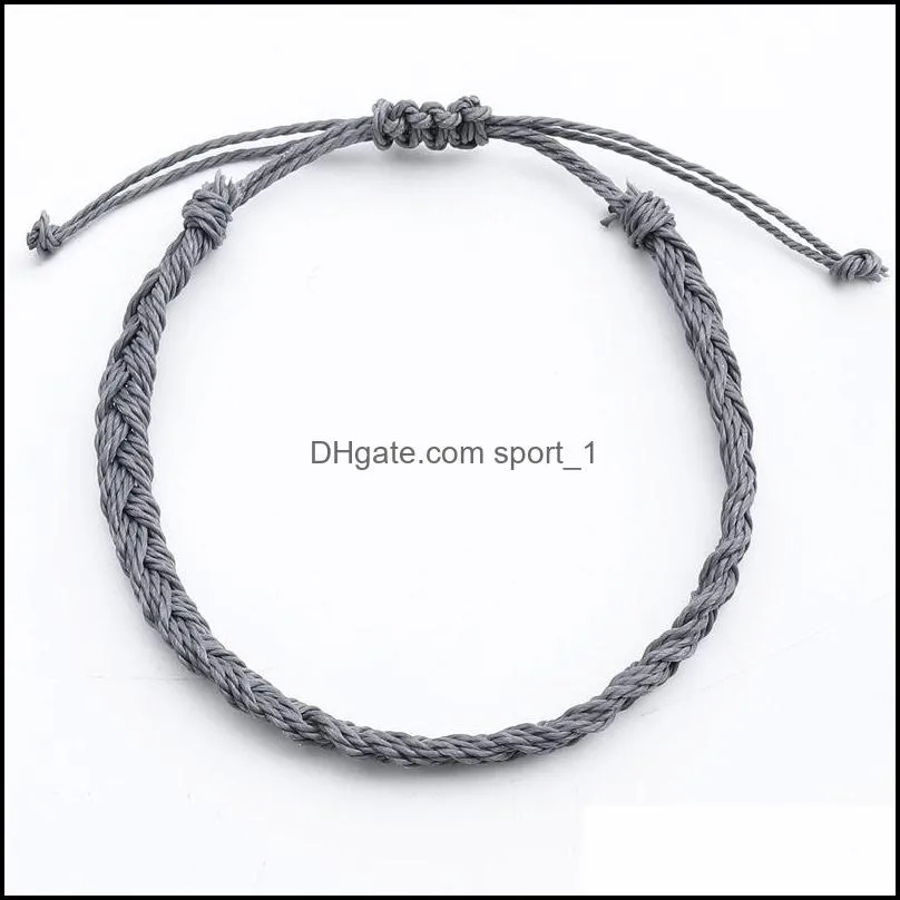 bohemian friendship bracelets handmade woven twist bracelet braided rope bangle for women jewelry dhs m506a f