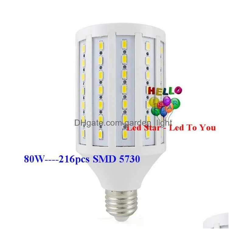 e26 e27 e40 led bulbs corn lights 40w 50w 60w 80w smd 5730 led spotlight for light lampada pendant lighting ac 85265v