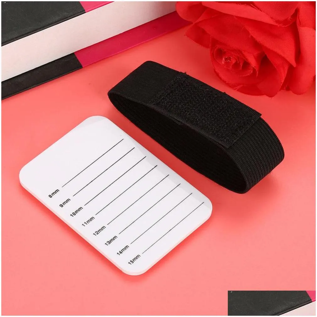 accessories eyelash holder extension palette grafting hand plate tool tray mini handheld display aid adjustable strap stand