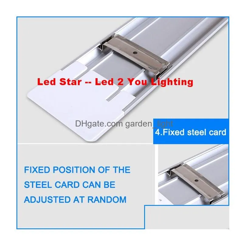 led triproof light batten t8 tube 1ft 2ft 3ft 4ft explosion proof two led tube lights replace fluorescent light fixture ceiling grille