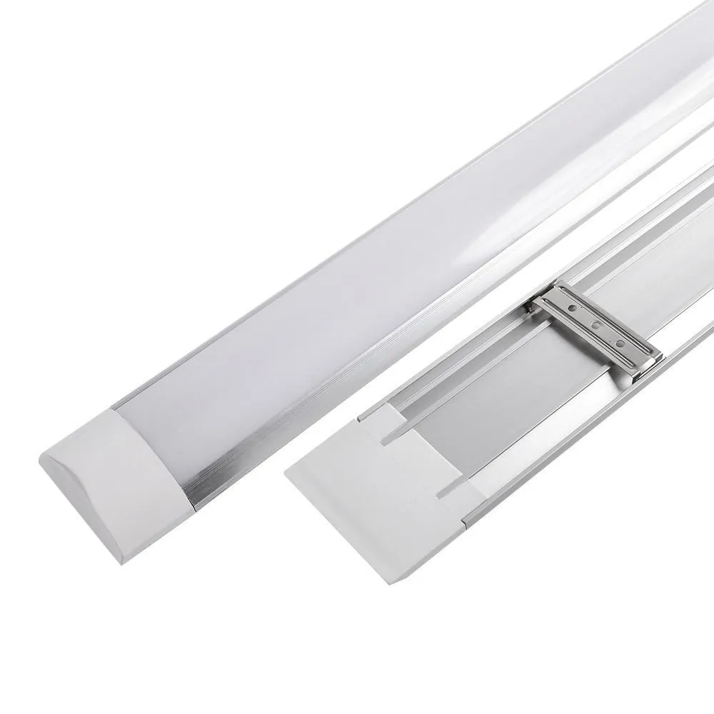 surface mounted led batten double row tubes lights 1ft 2ft 3ft 4ft t8 fixture purificati led triproof light tube 20w 40w ac 110240v