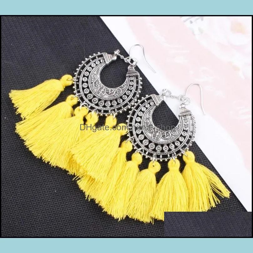 dangle drop earring for women girls simple eardrop bohemian tassel earrings fashion jewelry birthday gift g797r f