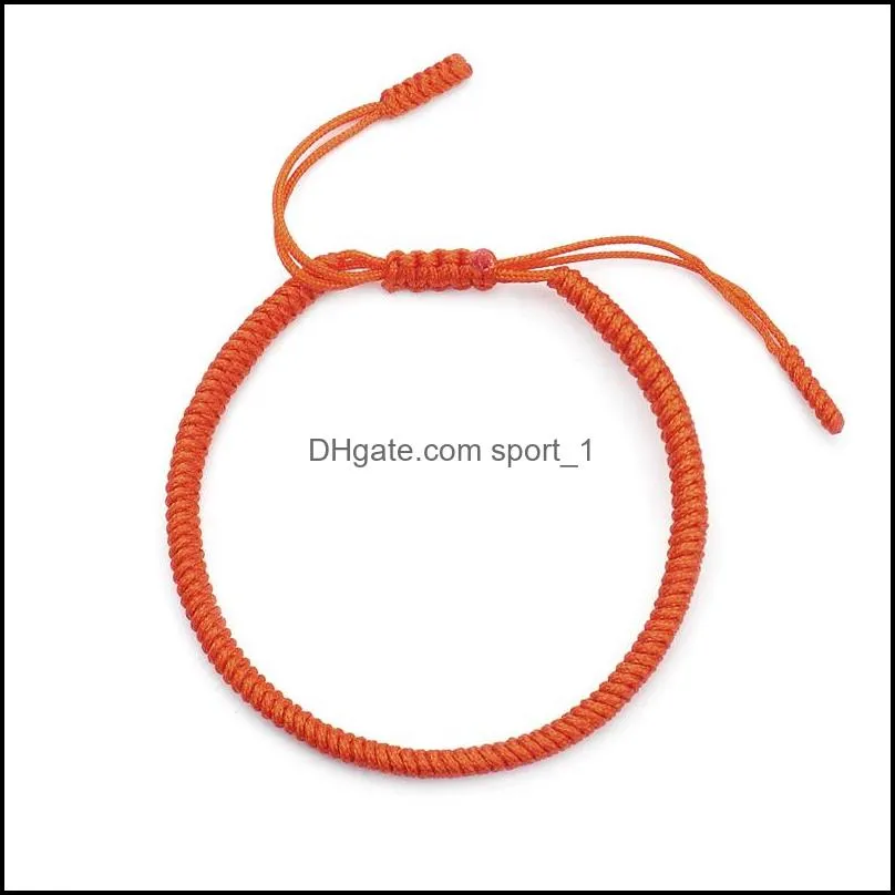 charm woven rope string bracelets boho pray yoga bangle handmade girls friendship bracelet jewelry for men women q507fz
