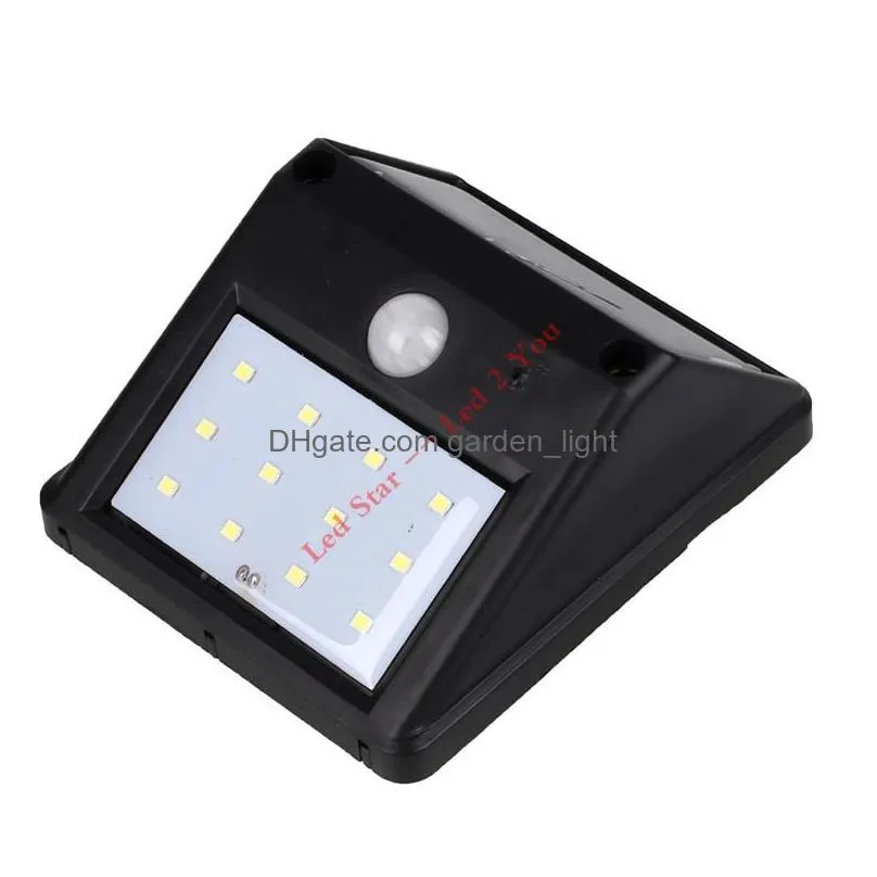 12 16 20 led solar power pir motion sensor wall light outdoor waterproof street yard path home garden security lamp energy saving