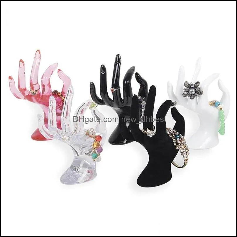 plastic display stand ok hand model 17x8cm jewelry rack women ornaments ring bracelet