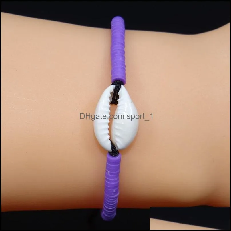 bohemian women bracelets anklet natural shell chain handmade braided rope bangle girl jewelry ladies gift q591fz