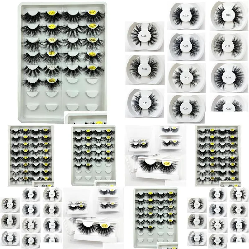 100 handmade customize packing 3d mink lashes 25mm extra long mink full strip eyelashes fluffy eyelashes for make up