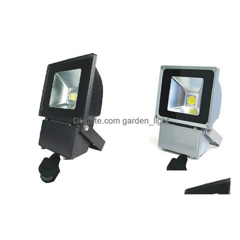 10w 20w 30w 50w 100w pir infrared motion sensor led floodlight 110265v waterproof ip65 parki led for garden spotlight outdoor lights