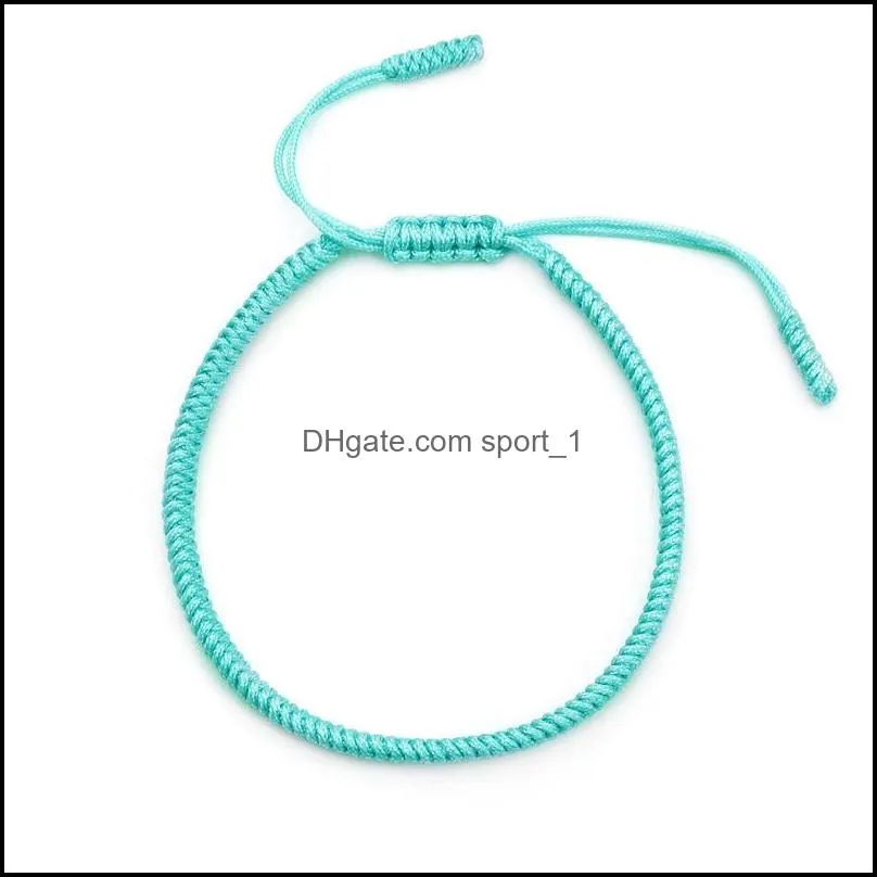 charm woven rope string bracelets boho pray yoga bangle handmade girls friendship bracelet jewelry for men women q507fz