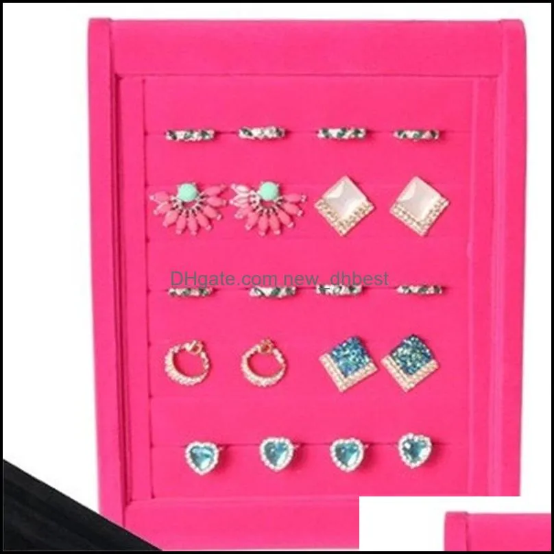 earrings rings stand display full velvet jewelry rack showing stands storage different colors show shelf