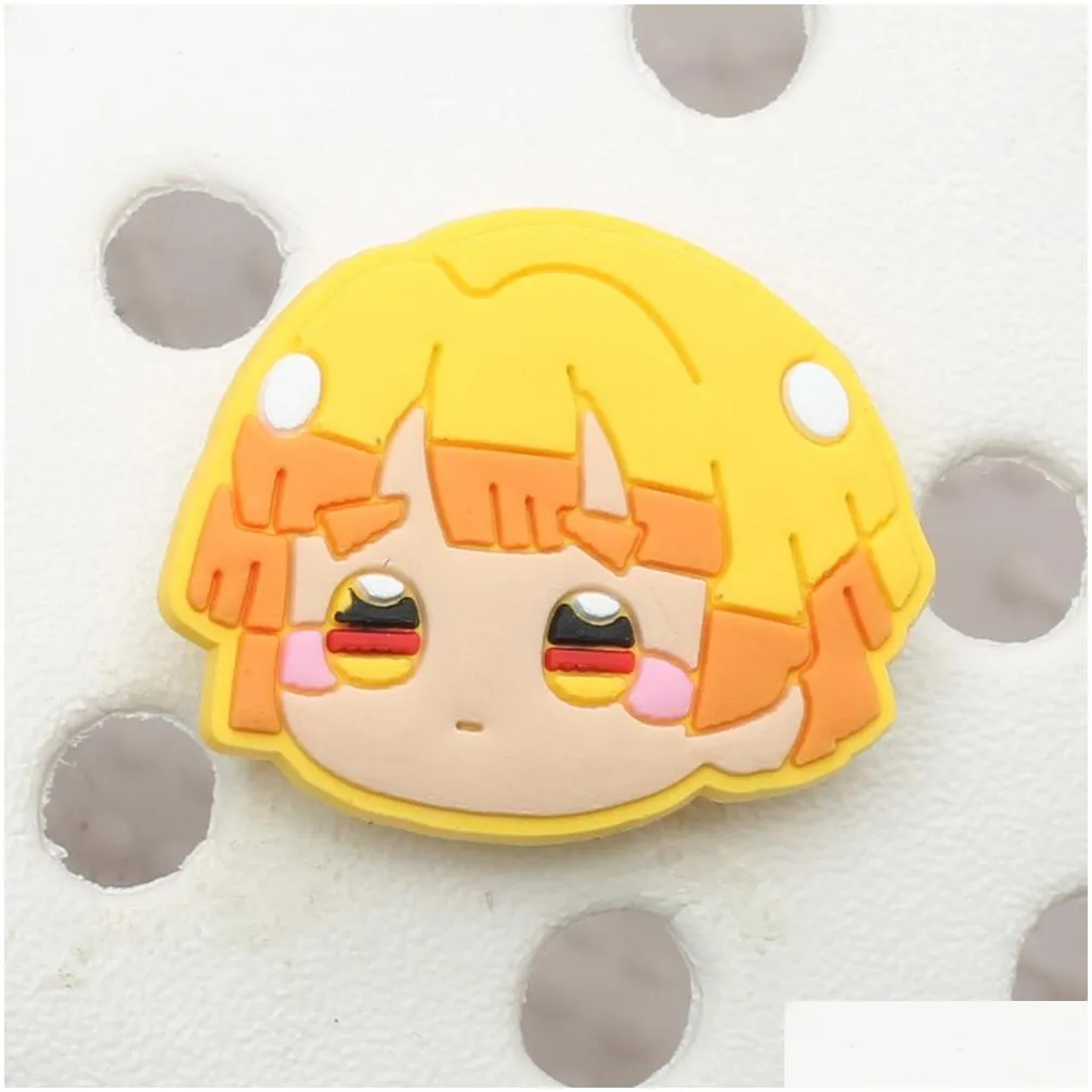  items 100pcs/lot anime comic soft pvc shoe charms jibtz for clog babe accessories cartoon shoes ornaments decorations as promotional