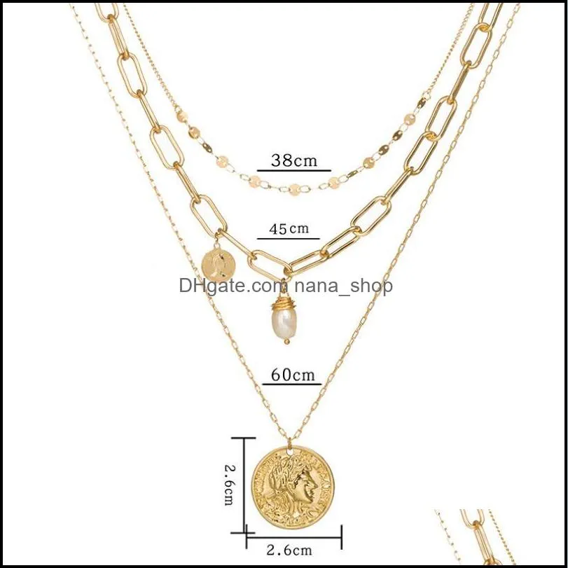 vintage bohemia gold coin letter layered chain choker necklace for women shell pearl moon long choker collar pendant butterfly