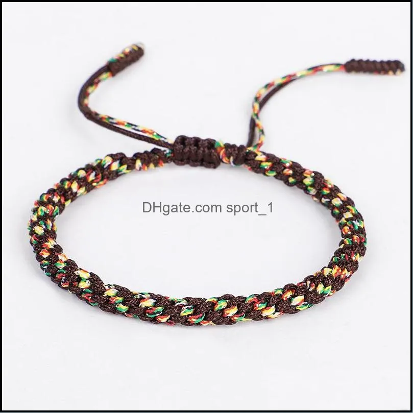 bohemian woven bracelets for women men handmade adjustable braided rope bracelet bangle friendship jewelry birthday gift q537fz