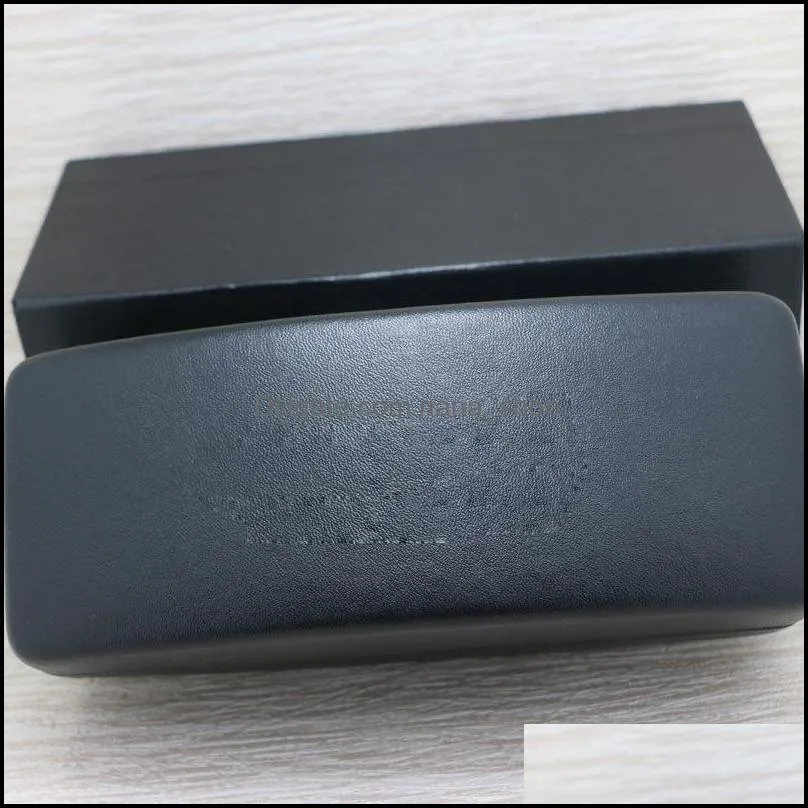 fashion sunglasses case high quality black pu leather protective glasses box