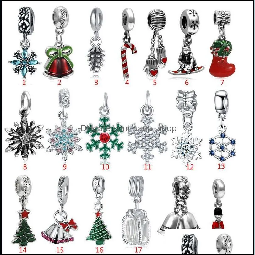 alloy charms christmas snowman days skull loose beads fit original charm bracelet necklace diy jewelry