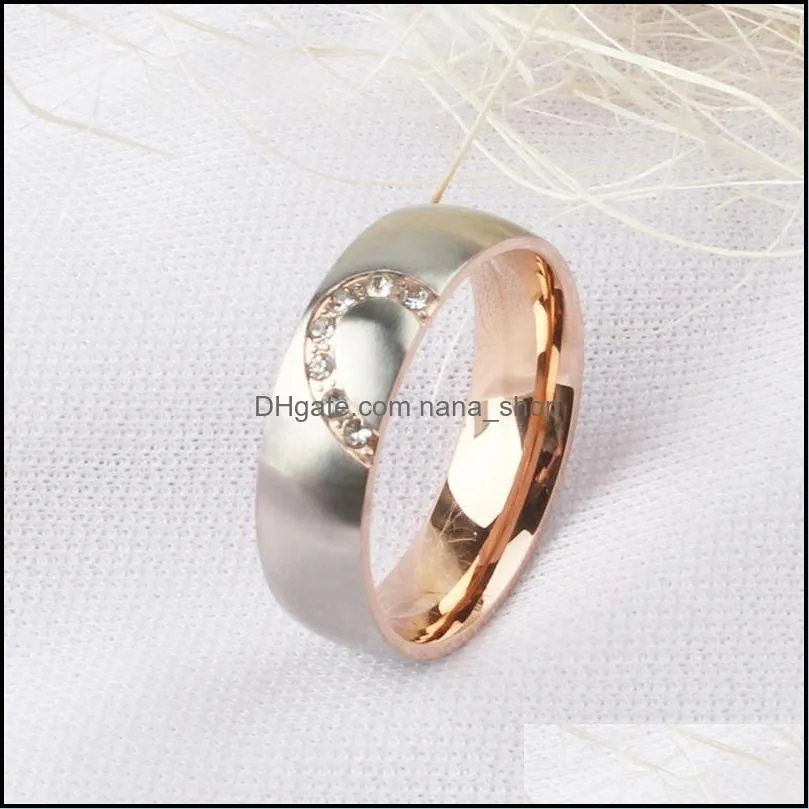 fashion chinese taiji ring lovers creativity yin yang eight trigrams titanium steel rings punk men and women accessories jewelry