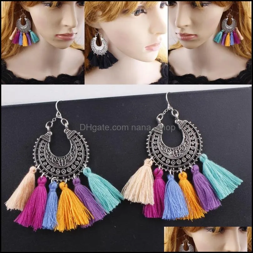 dangle drop earring for women girls simple eardrop bohemian tassel earrings fashion jewelry birthday gift g797r f