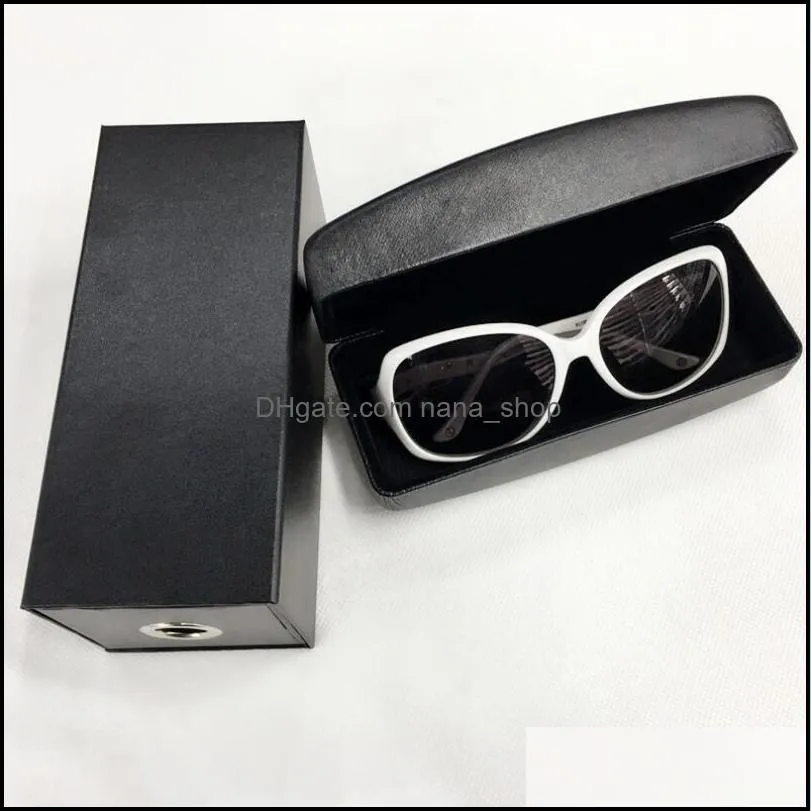 fashion sunglasses case high quality black pu leather protective glasses box