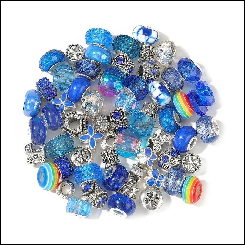 fashion women acrylic alloy charms for jewelry making bracelet charms diy pendant necklace beads 60pcs/set