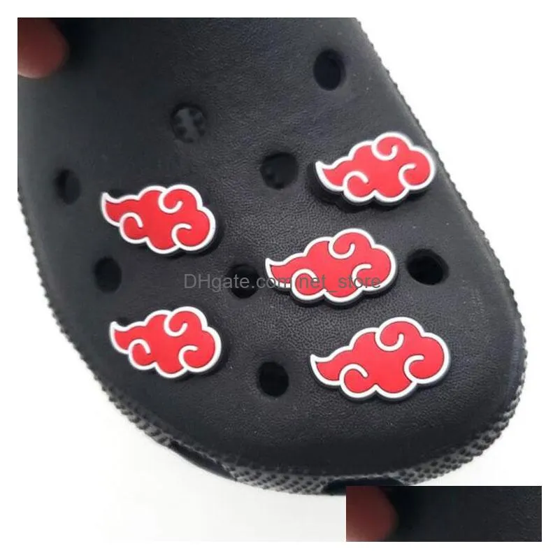 100pvc anime shoe decoration charm accessories buckle for croc charms clog buttons pins decor