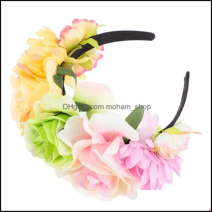 decorative flowers wreaths 1pc attractive headband unique headdress hairband party gift