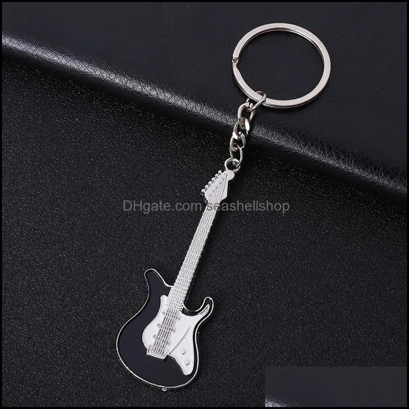 fashion jewellery accessories guitar key ring musical instruments keys buckle originality pendant ornaments keychains metal men and women 1mo