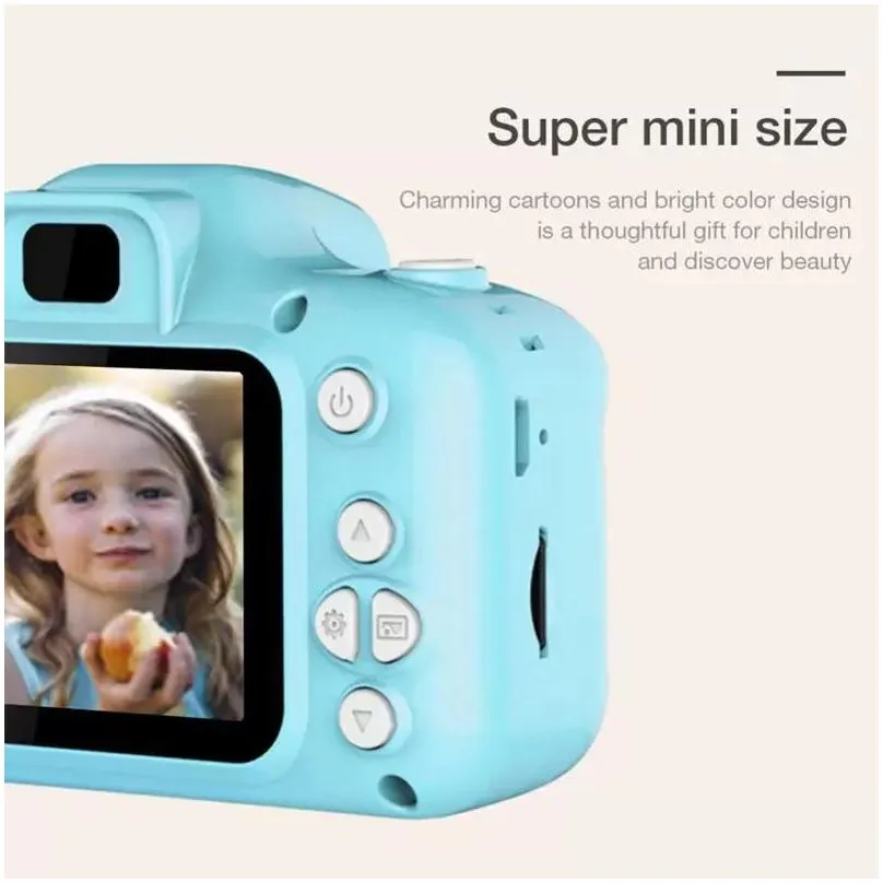 ups kids camera children mini digital camera cute cartoon cam 13mp 8mp slr camera toys for birthday gift 2 inch screen cam take