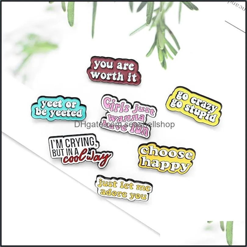 funny creative character enamel pins colors fashion various types brooches for lapel pin clothes shirt bags 684 t2