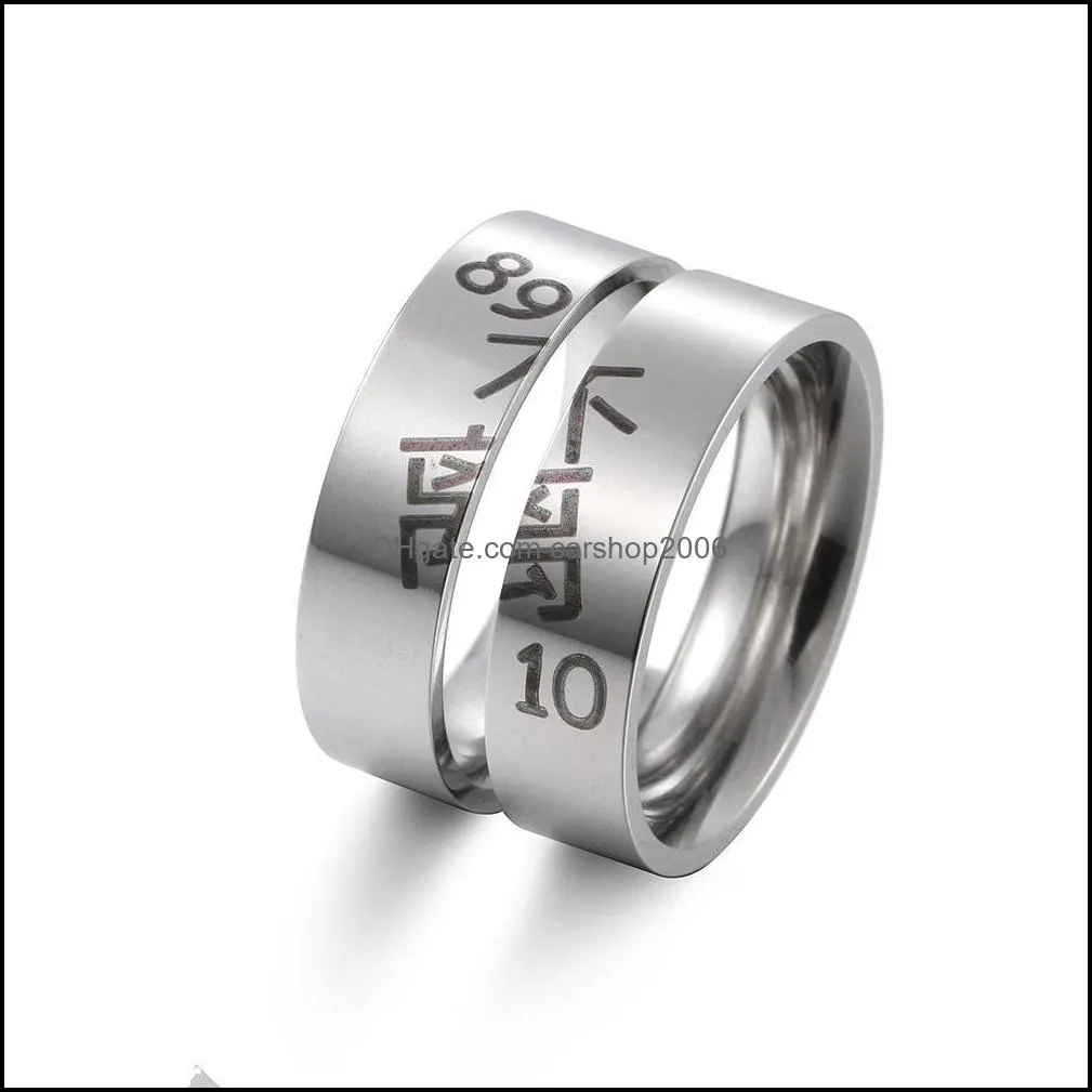 fashion stainless steel ring silver color romatic design heart wedding couple valentines day anniversary gift