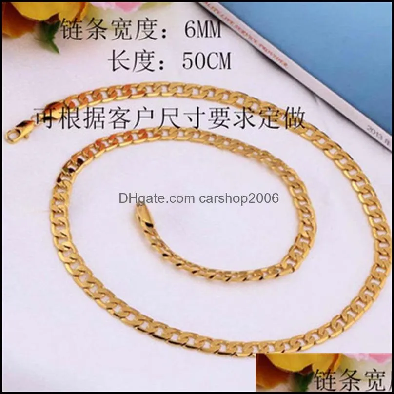 18k yellow gold mens necklace chain birthday valentine gift valuable 102 q2