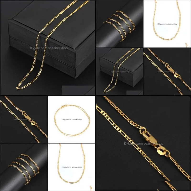 pretty gold chains necklace 18k gold color twisted classic chains necklaces wholesale diy long chain necklace