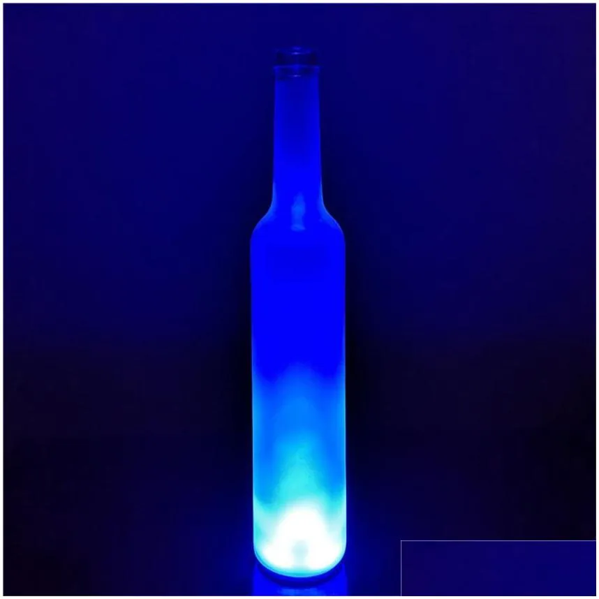  led lumious bottle stickers decoration coasters battery powered party drink cup mat decels festival nightclub bar party vase