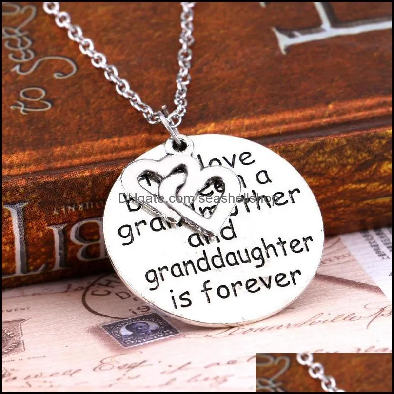 pendant necklace mother grandmother i love you to the moon and back letters chain necklaces