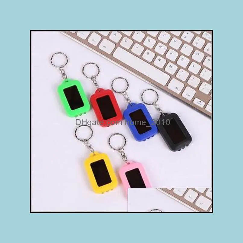 led keychain light emergency led lamps torch flashlight of key fob solar energy power keychain lamp light part gift multi light wy907