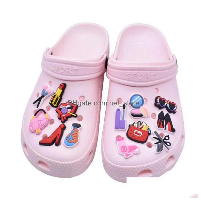 wholesale custom croc charms rubber pvc shoe decorations and accessories shoes charms designer charm