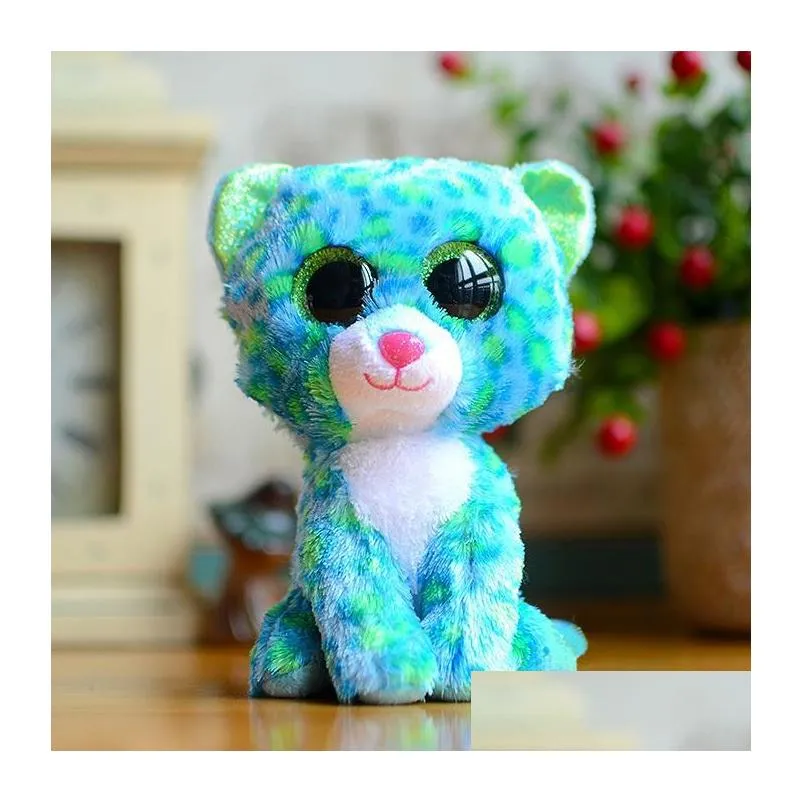 decoration new 35 design plush stuffed toys 15cm wholesale big eyes animals soft dolls for kids birthday gifts toy