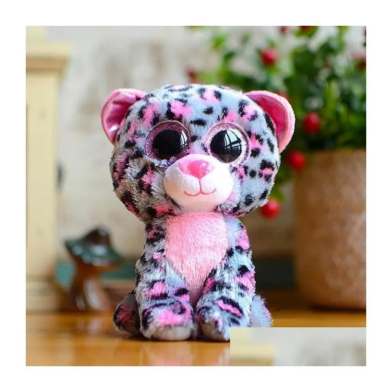 decoration new 35 design plush stuffed toys 15cm wholesale big eyes animals soft dolls for kids birthday gifts toy