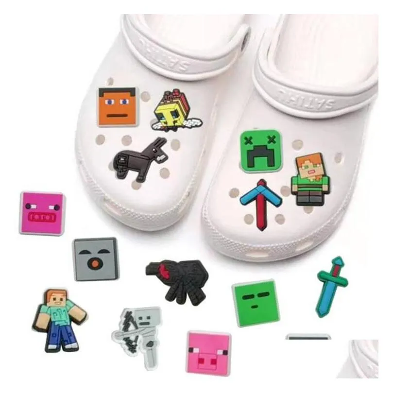 colorfuls cartoon shoe charms pvc soft rubber shoecharms buckle custom shoes part accessories clog charms