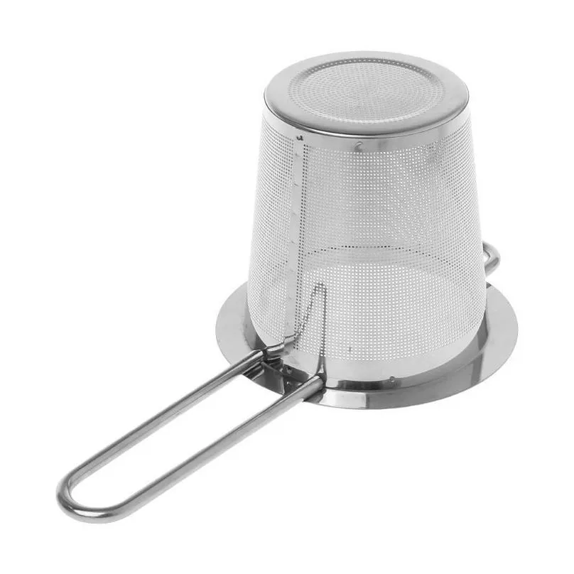 ups reusable mesh tea infuser stainless steel strainers loose leaf teapot spice filter with lid cups kitchen accessories