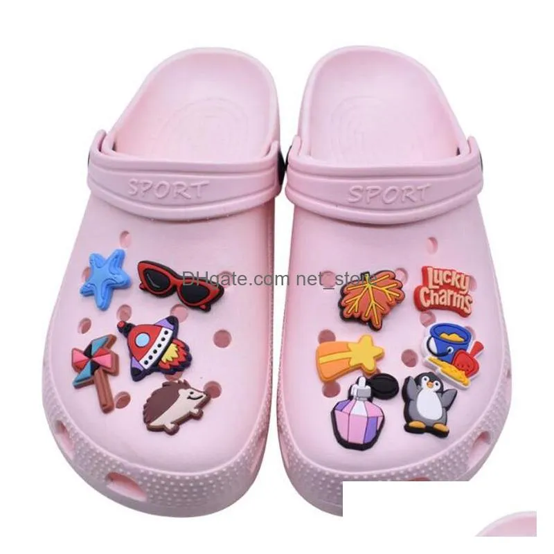 shoe charms accessories wholesale mexican style soft rubber pvc croc charms clog buckles for xmas gifts