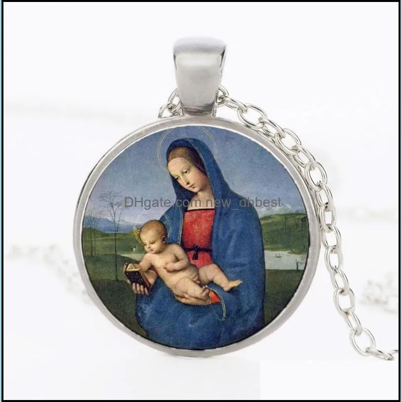 statement necklaces women men pendant necklace christian jewelry vintage holiday accessories religious necklace dh 