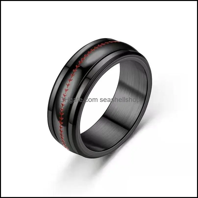 mens black brushed ladder edge stainless steel ring silvery men wedding ring gifts for men