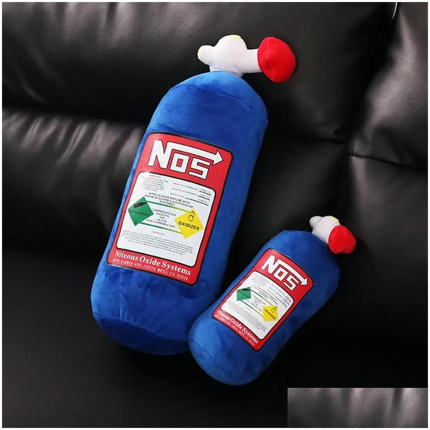 nos nitrous oxide bottle plush pillow jdm drifting doll stuffed toy big headrest cushion for car good gift la285