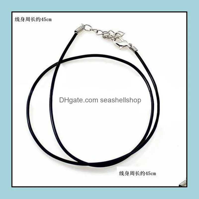 leather necklace snake beading jewelry chain with lobster clasp components for statement locket choker necklaces