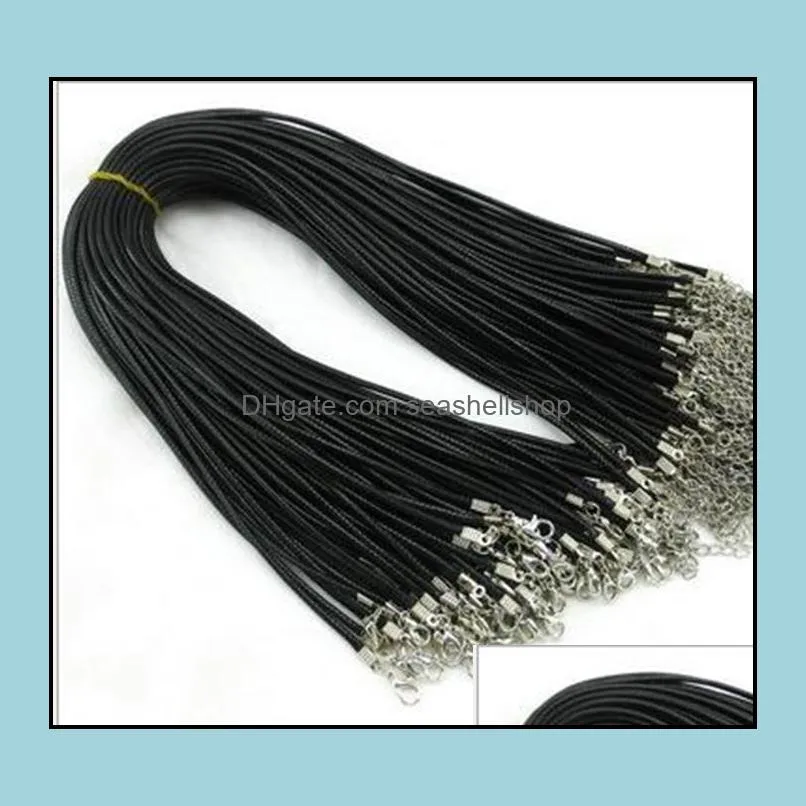 leather necklace snake beading jewelry chain with lobster clasp components for statement locket choker necklaces