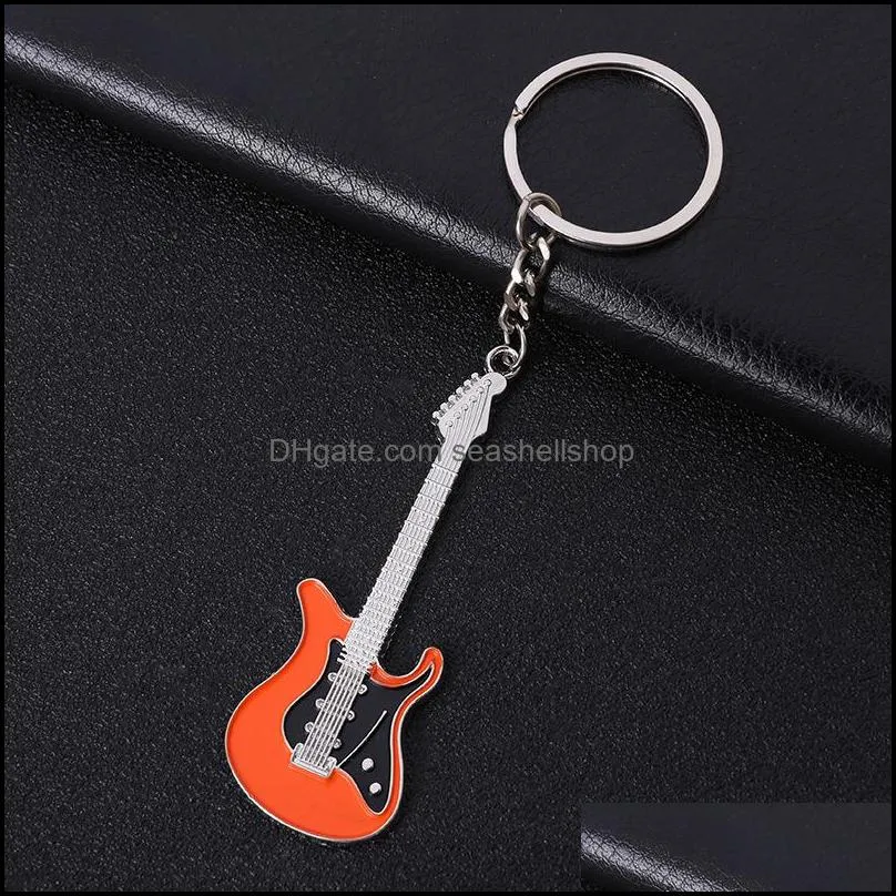 fashion jewellery accessories guitar key ring musical instruments keys buckle originality pendant ornaments keychains metal men and women 1mo