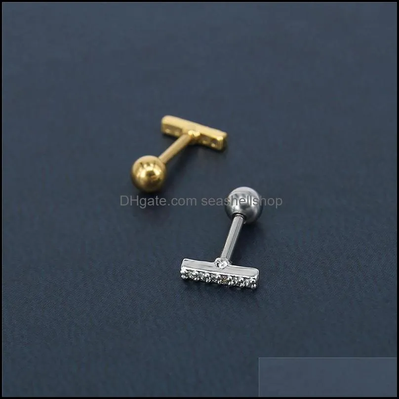  arrival cz simulated diamond earrings for women gold plated mini crystal stud earring dainty simply party valentines day jewelry