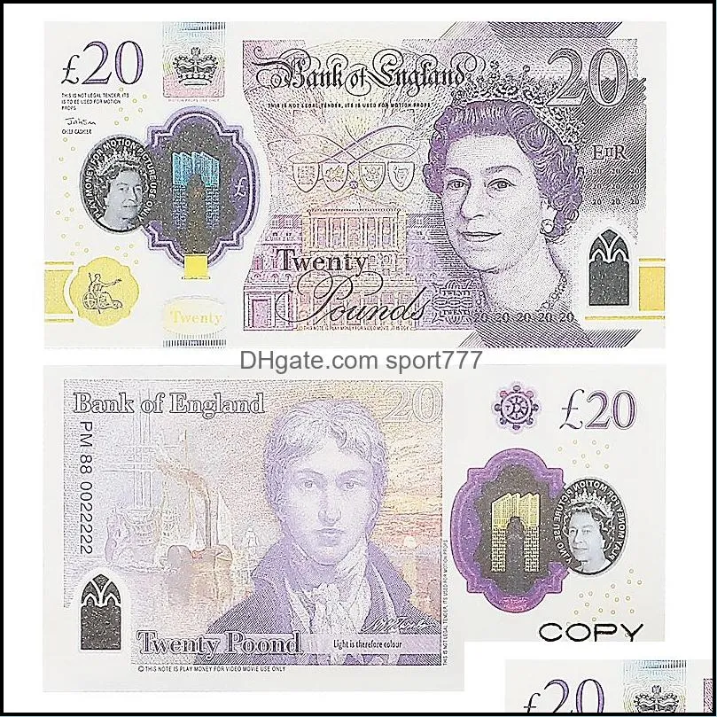 prop money paper copy uk banknote fake banknotes 100pcs/pack