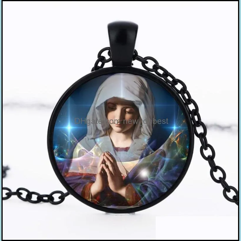 statement necklaces women men pendant necklace christian jewelry vintage holiday accessories religious necklace dh 